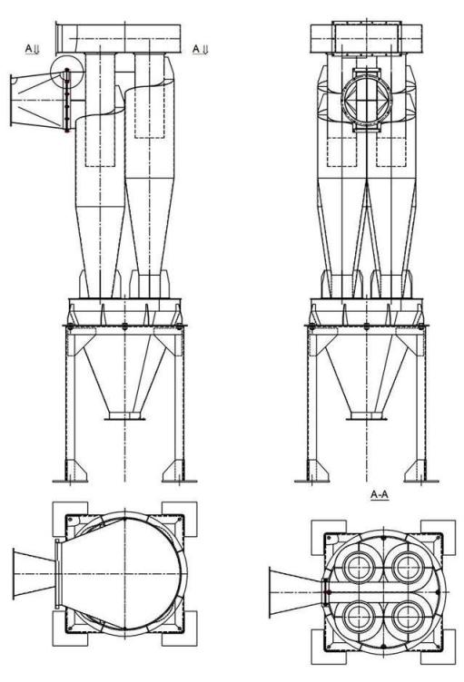 чертеж циклона У21-ББЦ в Таганроге